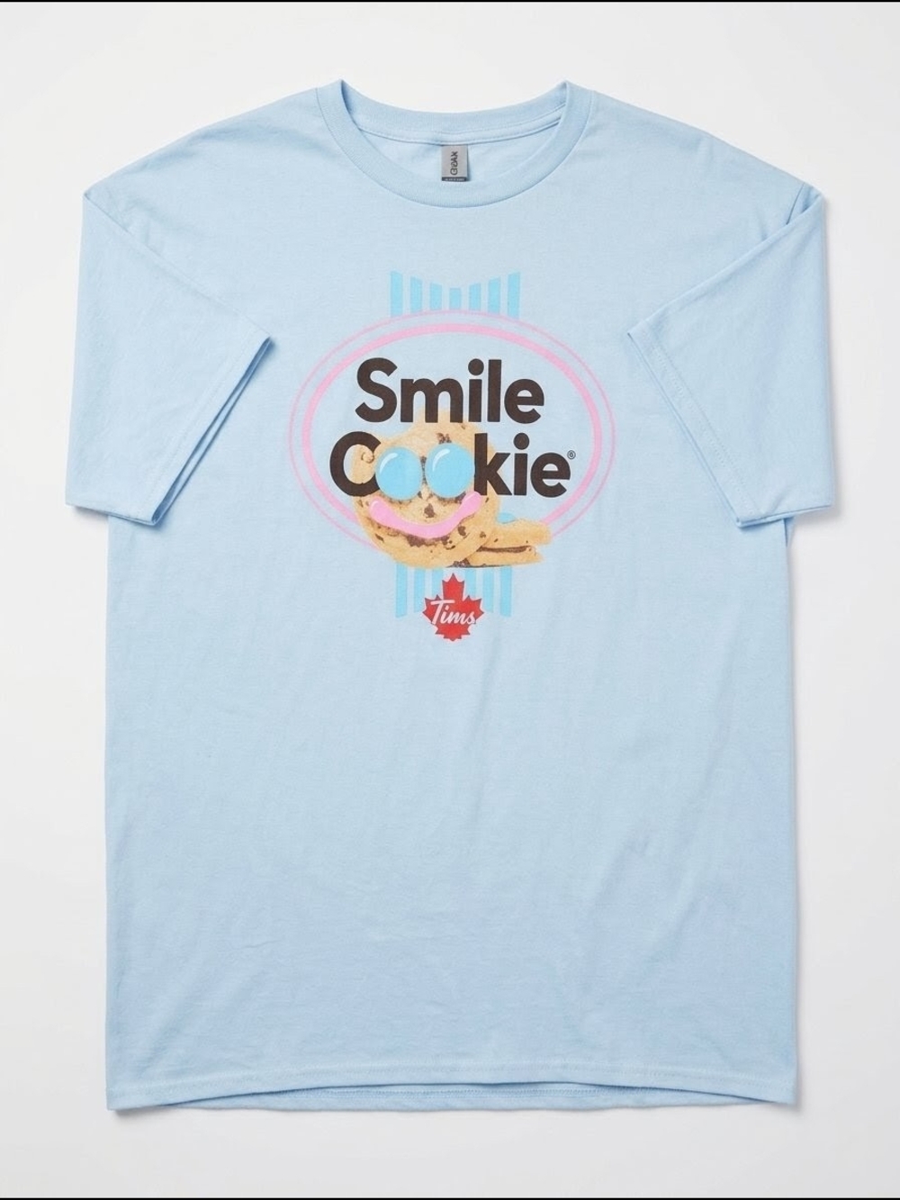 Tim Hortons 2026 Smile Cookie 30th Anniversary Blue Graphic T-Shirt XXL